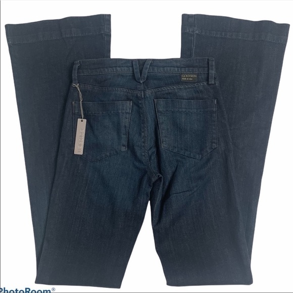 NWT Goldsign Dark Blue Wash Mid-Rise Bootcut Jeans - Picture 4 of 14